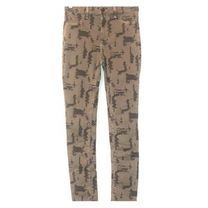 Free People printed skinny jeans